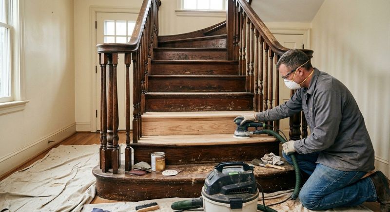 Oak Floor Staining in Overland Park, KS