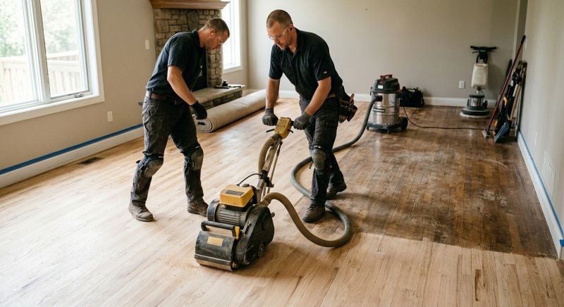 Pine Floor Refinishing in Olathe, KS