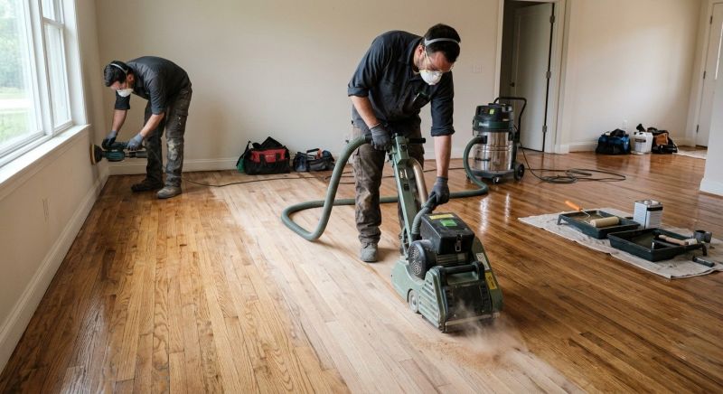 Pine Floor Refinishing in Alpharetta, GA