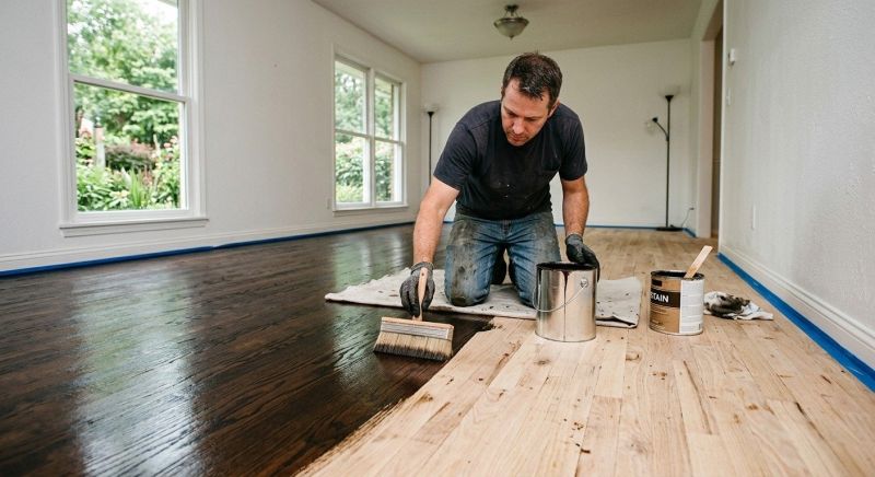 Wood Floor Staining in Kansas City, KS